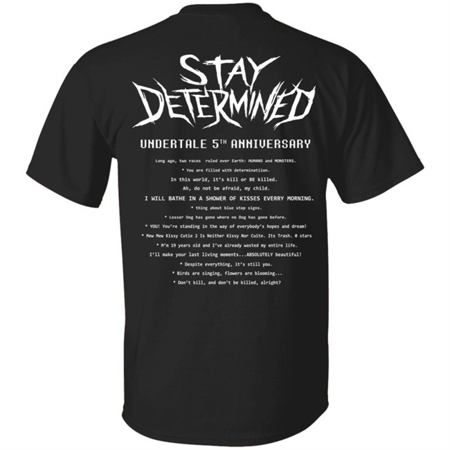Fangamer Merch Stay Determined T Shirt Fangamer Merch Stay Determined T Shirt