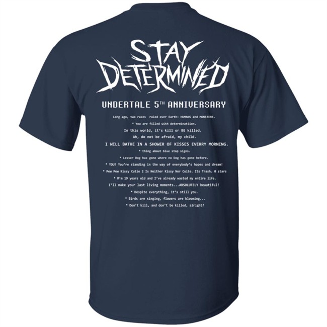 Fangamer Merch Stay Determined T Shirt Fangamer Merch Stay Determined T Shirt
