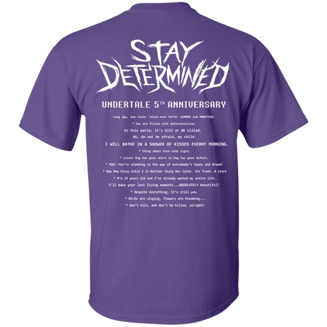 Fangamer Merch Stay Determined T Shirt Fangamer Merch Stay Determined T Shirt