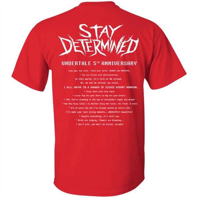 Fangamer Merch Stay Determined T Shirt Fangamer Merch Stay Determined T Shirt