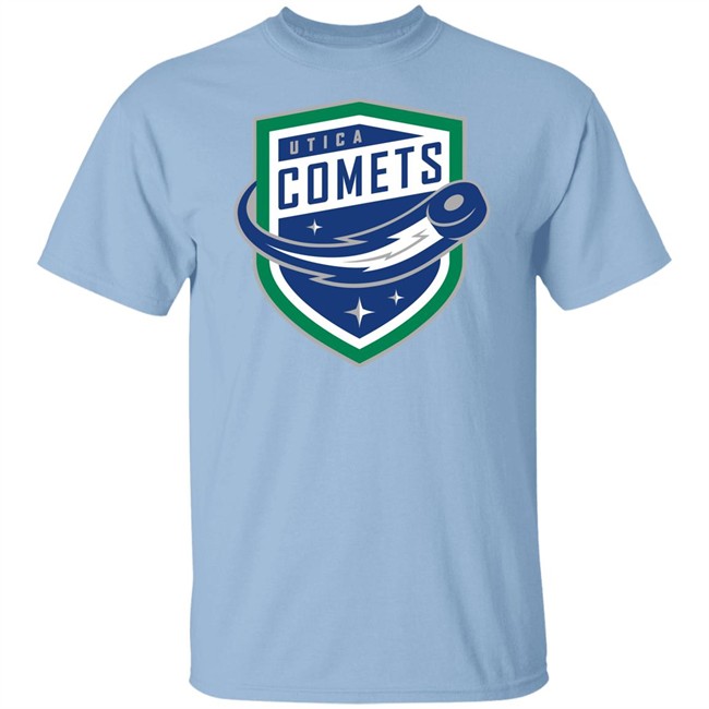 Utica Comets’ Popular Puck The White T-shirts Utica Comets’ Popular Puck The White T-shirts