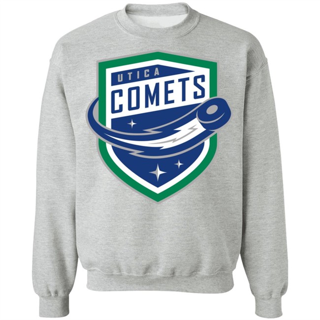 Utica Comets’ Popular Puck The White T-shirts Utica Comets’ Popular Puck The White T-shirts