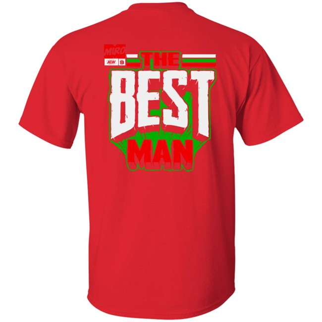 Shopaew All Elite Wrestling Miro The Best Man Shirt Shopaew All Elite Wrestling Miro The Best Man Shirt