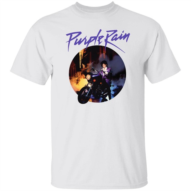 Prince Purple Rain Licensed T Shirt NEW NWT White Shirt