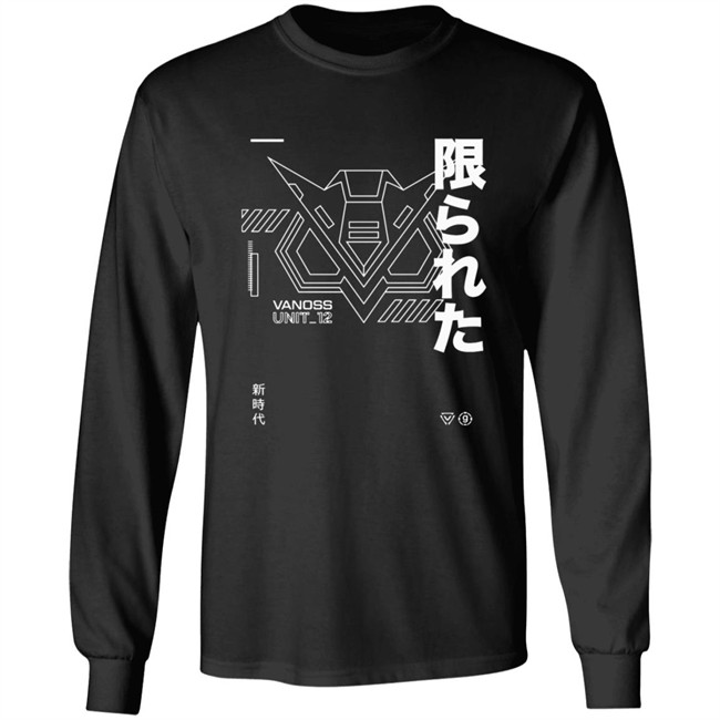 Vanoss Merch 3BlackDot Vanoss Katakana Long Sleeve Tee Vanoss Merch 3BlackDot Vanoss Katakana Long Sleeve Tee