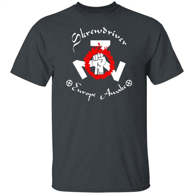 Shane Burley Skrewdriver Europe Awake Fist 777 Usa Factory Printed Men Tee Shirt Shane Burley Skrewdriver Europe Awake Fist 777 Usa Factory Printed Men Tee Shirt