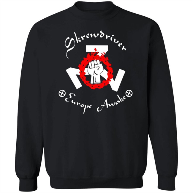 Shane Burley Skrewdriver Europe Awake Fist 777 Usa Factory Printed Men Tee Shirt Shane Burley Skrewdriver Europe Awake Fist 777 Usa Factory Printed Men Tee Shirt