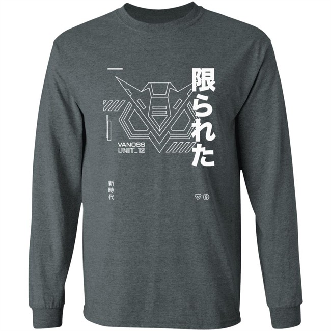 Vanoss Merch 3BlackDot Vanoss Katakana Long Sleeve Tee Vanoss Merch 3BlackDot Vanoss Katakana Long Sleeve Tee