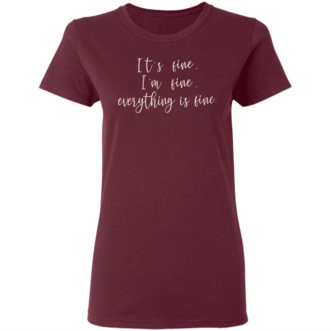 Its Fine Im Fine Everything Is Fine Shirt Custom Vinyl T-Shirt Wellove Its Fine Im Fine Everything is Fine Shirts for Women Novel Cute Saying Casual Letter Print Tee Tops Its Fine Im Fine Everything Is Fine Shirt Custom Vinyl T-Shirt Wellove Its Fine Im Fine Everything is Fine Shirts for Women Novel Cute Saying Casual Letter Print Tee Tops
