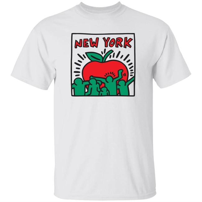 Keith Haring New York Apple Pop Shop T Shirt Pop Shop T Shirts Keith Haring T Shirts Keith Haring New York Apple T Shirt New York Apple T Shirt