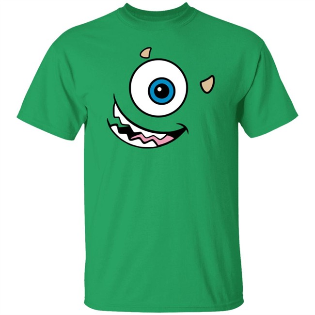 Monsters Inc Mike Wazowski Face Disney Costume Tee Shirt