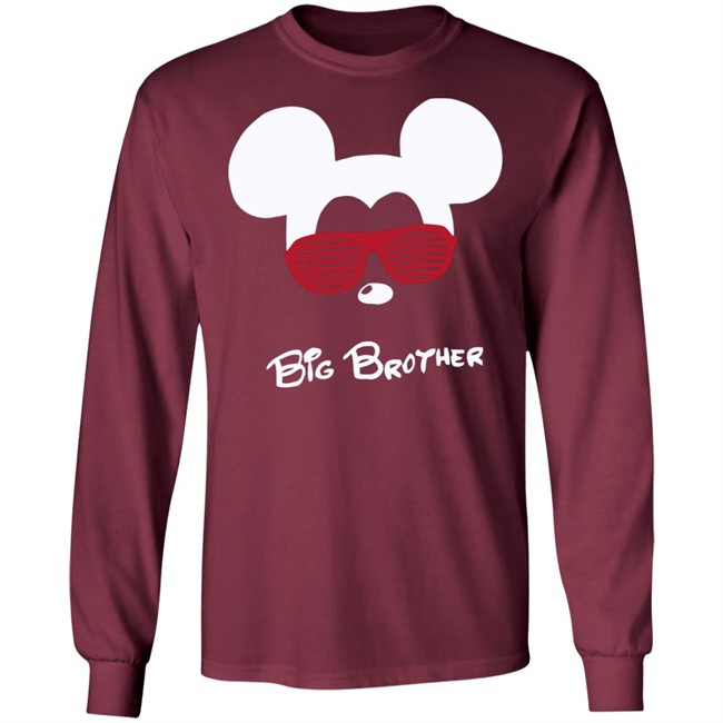 Mickey Mouse Big Brother Black T Shirt Mickey Mouse Big Brother Black T Shirt