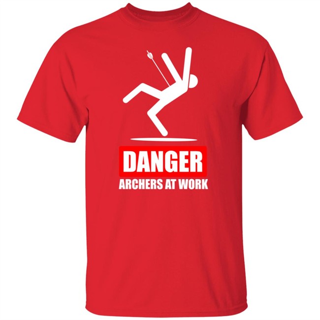 Lancaster Archery Supply Danger Archers At Work Tee Shirt Lancaster Archery Supply Danger Archers At Work Tee Shirt