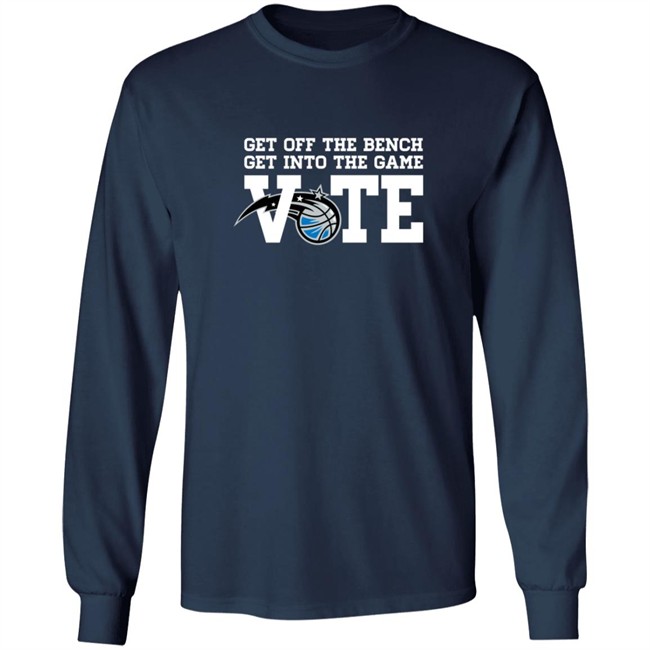 Mo Bamba Steve Clifford Get Off The Bench Get Into The Game Vote T Shirt Mo Bamba Steve Clifford Get Off The Bench Get Into The Game Vote T Shirt