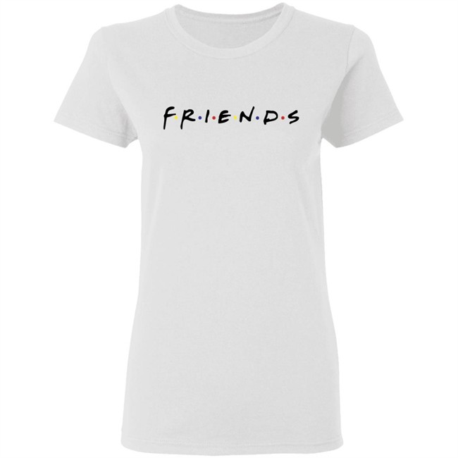 Popfunk Friends TV Show Logo White T Shirt Popfunk Friends TV Show Logo White T Shirt