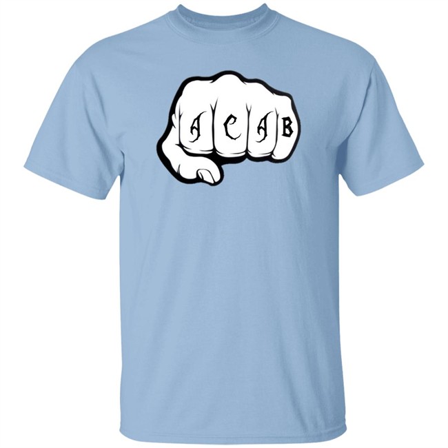 Acab Shirt Ultras ACAB Knock-Out WhiteT Shirts Acab Shirt Ultras ACAB Knock-Out WhiteT Shirts