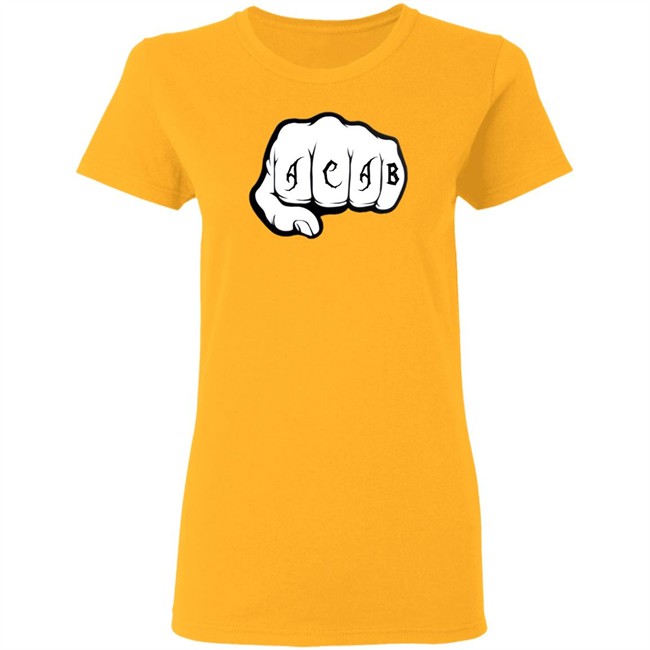 Acab Shirt Ultras ACAB Knock-Out WhiteT Shirts Acab Shirt Ultras ACAB Knock-Out WhiteT Shirts