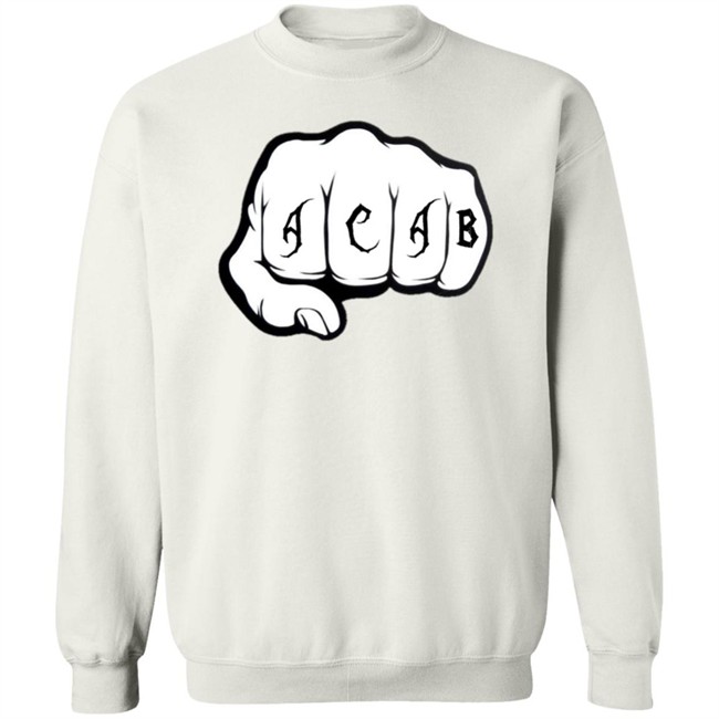 Acab Shirt Ultras ACAB Knock-Out WhiteT Shirts Acab Shirt Ultras ACAB Knock-Out WhiteT Shirts