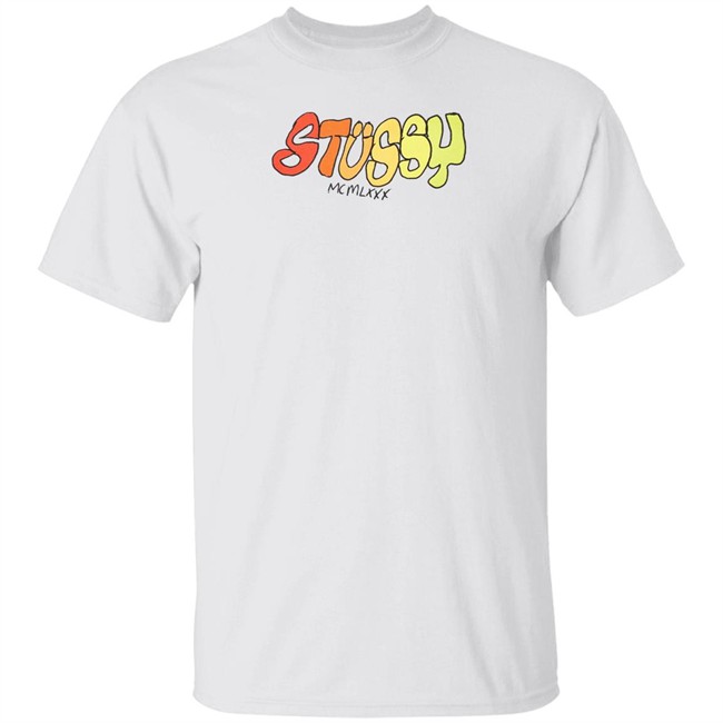 MCMLXXX Stussy White Hoodie Sweatshirt MCMLXXX Stussy White Hoodie Sweatshirt