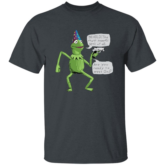 Frog And Gun Yer A Wizard Kermit Tee Shirt Frog And Gun Yer A Wizard Kermit Tee Shirt