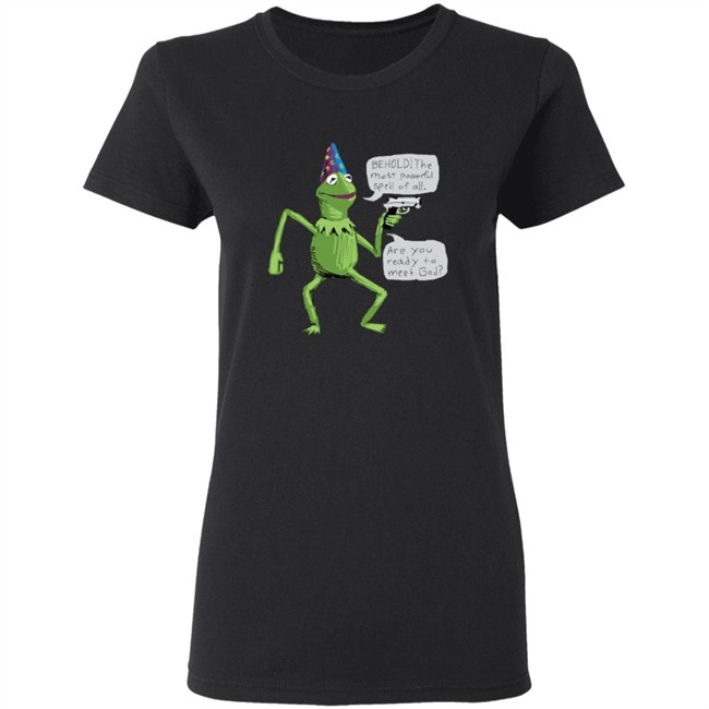 Frog And Gun Yer A Wizard Kermit Tee Shirt Frog And Gun Yer A Wizard Kermit Tee Shirt
