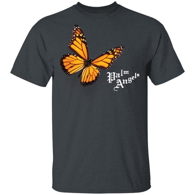 Butterfly Palm Angels Shirt Butterfly Black T Shirts Butterfly Palm Angels Shirt Butterfly Black T Shirts