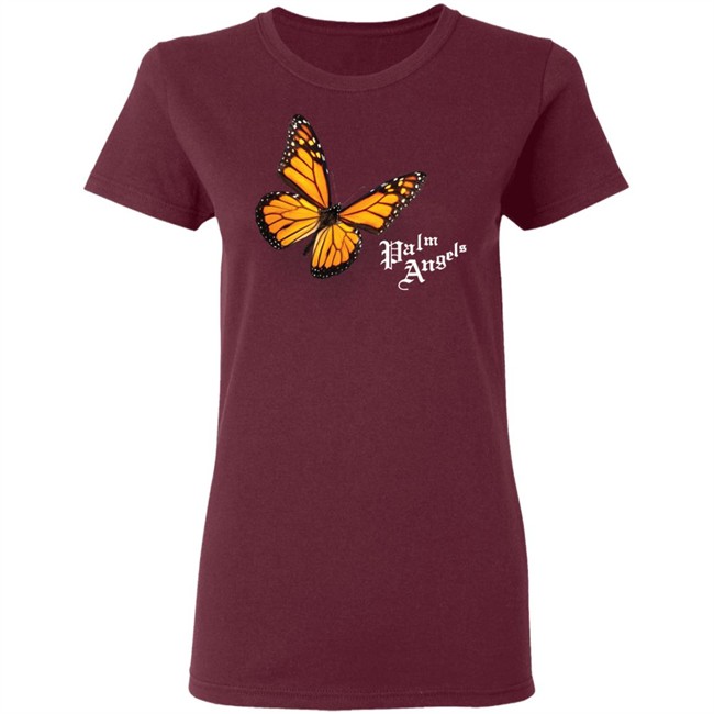 Butterfly Palm Angels Shirt Butterfly Black T Shirts Butterfly Palm Angels Shirt Butterfly Black T Shirts