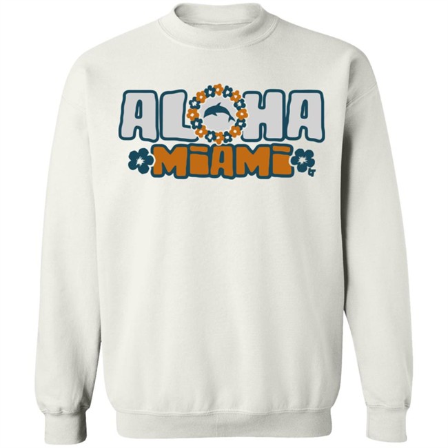 Oloha Miami BreakingT Flower & Dolphin Shirt Tua Tagovailoa Miami Dolphins: The Aloha Miami T-shirt has dropped! Oloha Miami BreakingT Flower & Dolphin Shirt Tua Tagovailoa Miami Dolphins: The Aloha Miami T-shirt has dropped!
