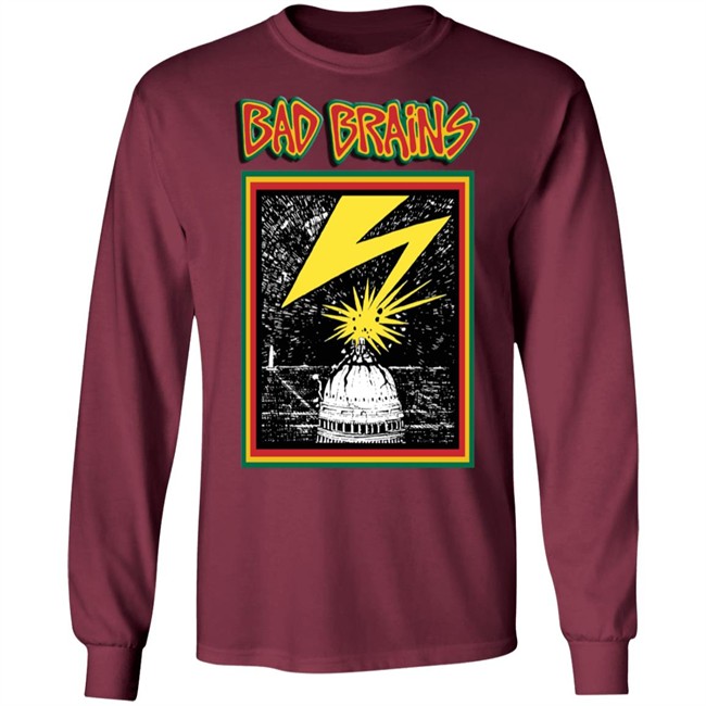 Bad Brains T Shirt Capitol Punk Rock Art Black Shirts Bad Brains T Shirt Capitol Punk Rock Art Black Shirts