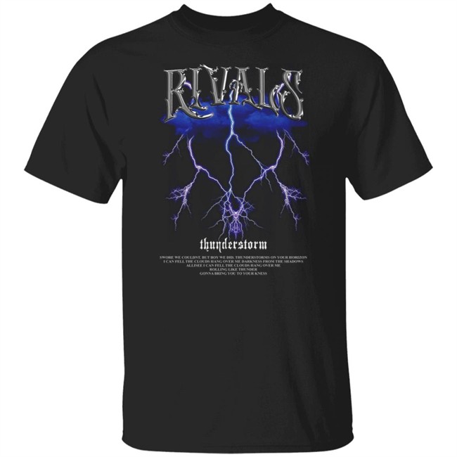 Rivals Thunderstorm Black Tee Shirt