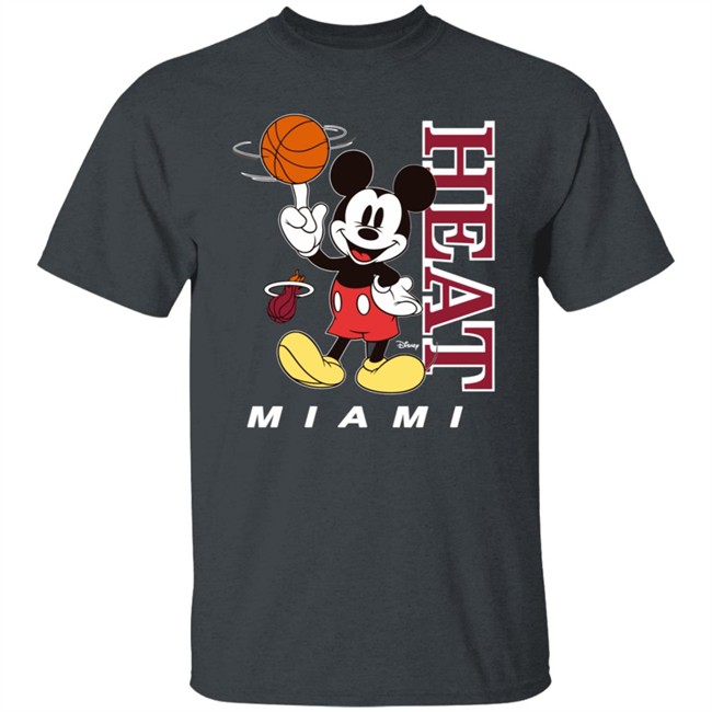 Miami Heat Junk Food Heat Mickey Tee Miami Heat Junk Food Heat Mickey Tee