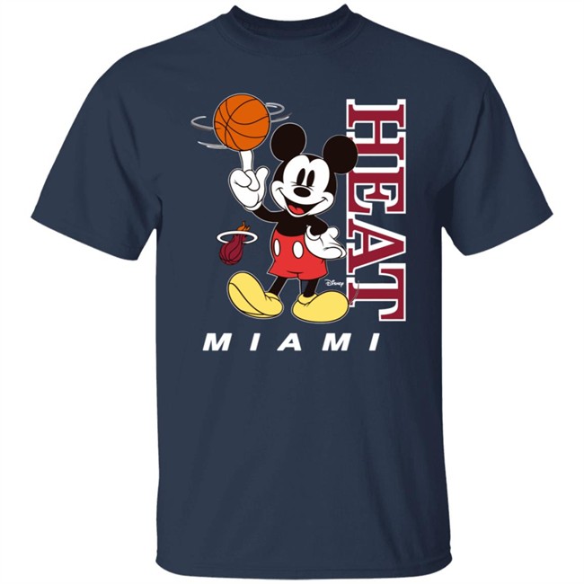 Miami Heat Junk Food Heat Mickey Tee Miami Heat Junk Food Heat Mickey Tee