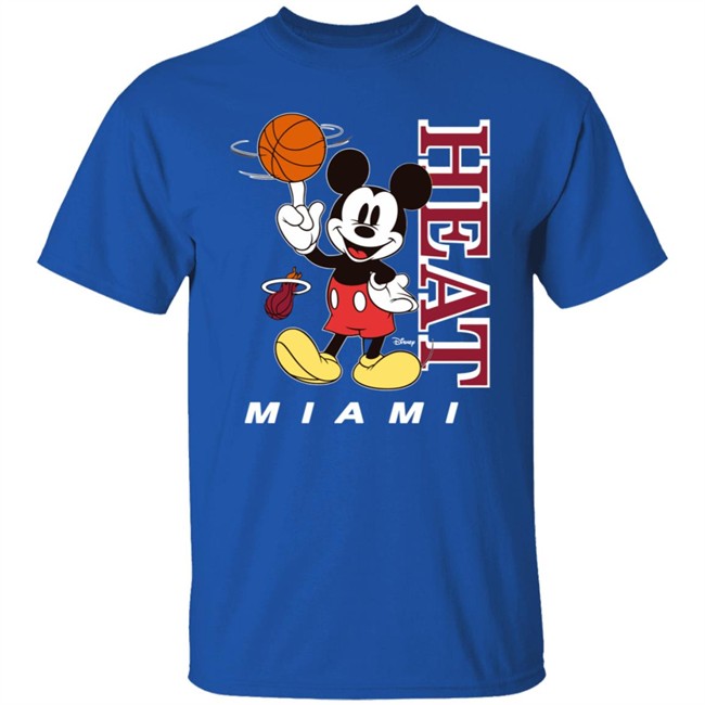Miami Heat Junk Food Heat Mickey Tee Miami Heat Junk Food Heat Mickey Tee