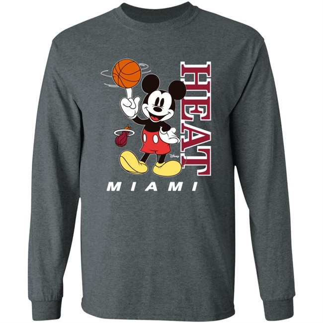 Miami Heat Junk Food Heat Mickey Tee Miami Heat Junk Food Heat Mickey Tee