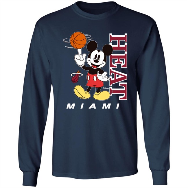 Miami Heat Junk Food Heat Mickey Tee Miami Heat Junk Food Heat Mickey Tee