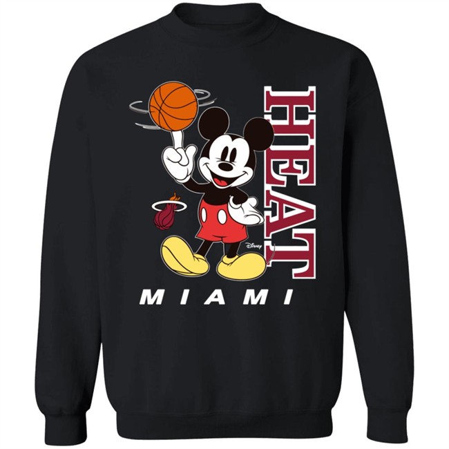 Miami Heat Junk Food Heat Mickey Tee Miami Heat Junk Food Heat Mickey Tee