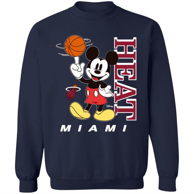 Miami Heat Junk Food Heat Mickey Tee Miami Heat Junk Food Heat Mickey Tee