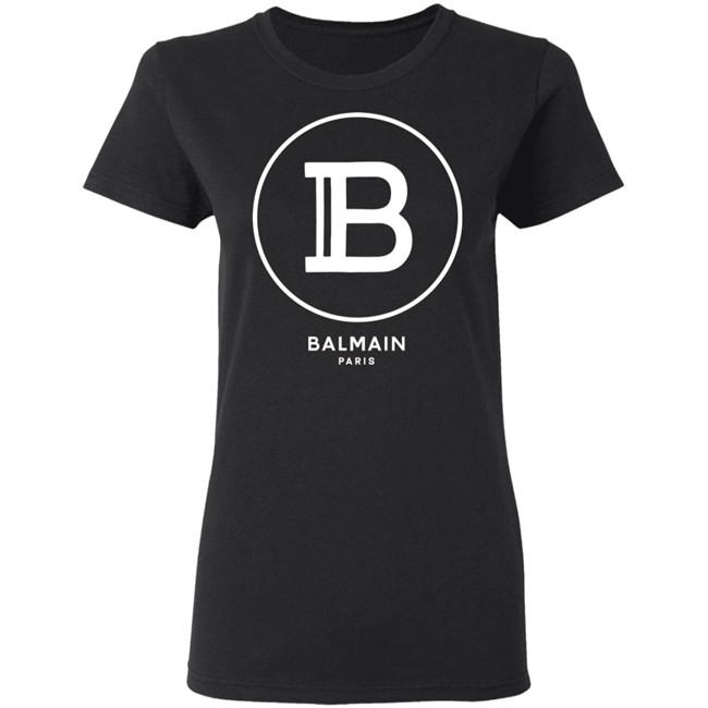 Lilac Balmain Paris Shirt Lilac T-shirt with white Balmain Paris logo Pink Shirt Lilac Balmain Paris Shirt Lilac T-shirt with white Balmain Paris logo Pink Shirt