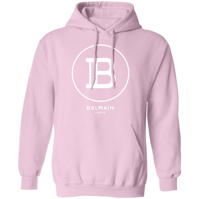 Lilac Balmain Paris Shirt Lilac T-shirt with white Balmain Paris logo Pink Shirt Lilac Balmain Paris Shirt Lilac T-shirt with white Balmain Paris logo Pink Shirt