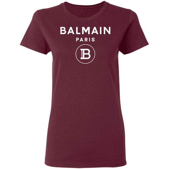 Balmain Paris Logo Shirt Black cotton T-shirt with white Balmain Paris logo Balmain Paris Logo Shirt Black cotton T-shirt with white Balmain Paris logo