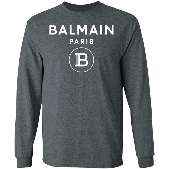 Balmain Paris Logo Shirt Black cotton T-shirt with white Balmain Paris logo Balmain Paris Logo Shirt Black cotton T-shirt with white Balmain Paris logo