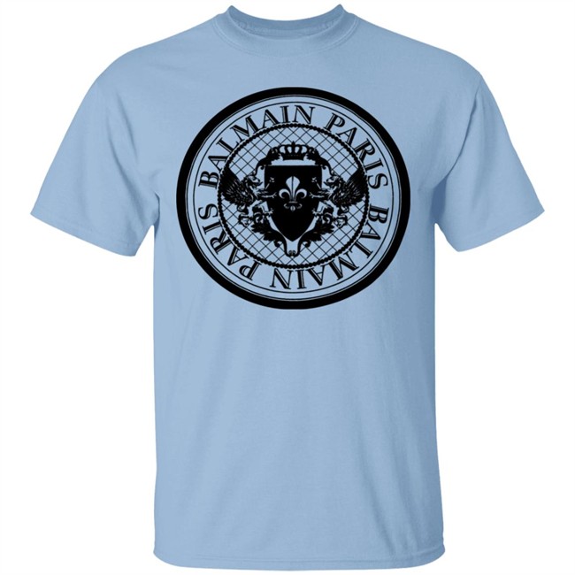 Balmain Paris Medallion Shirt with Balmain Medallion Print White T Shirts Balmain Paris Medallion Shirt with Balmain Medallion Print White T Shirts