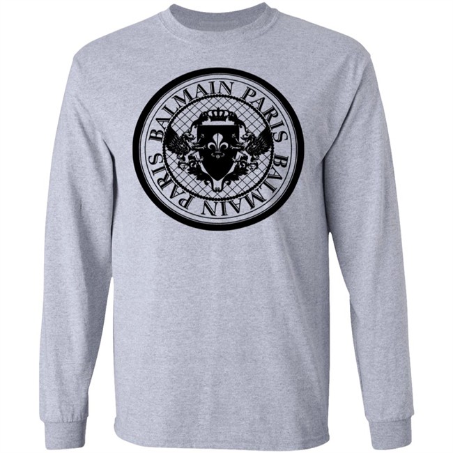 Balmain Paris Medallion Shirt with Balmain Medallion Print White T Shirts Balmain Paris Medallion Shirt with Balmain Medallion Print White T Shirts