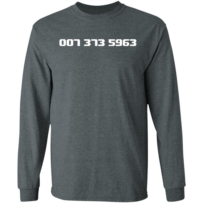 007 373 5963 Shirt Famous 90s Video Game Codes Black T Shirts 007 373 5963 Shirt Famous 90s Video Game Codes Black T Shirts