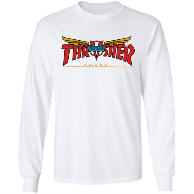 Venture Collab Thrasher Shirt Thrasher Magazine Venture Awake White Shirts Venture Collab Thrasher Shirt Thrasher Magazine Venture Awake White Shirts