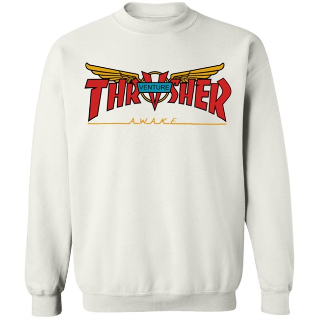 Venture Collab Thrasher Shirt Thrasher Magazine Venture Awake White Shirts Venture Collab Thrasher Shirt Thrasher Magazine Venture Awake White Shirts