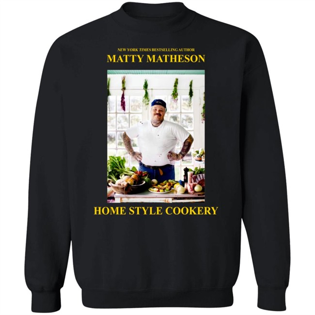 Matty Matheson Merch Home Style Cookery Black Long Sleeve Tee Matty Matheson Merch Home Style Cookery Black Long Sleeve Tee