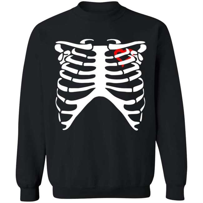 Diy Skeleton Heart Long Sleeve T Shirt Diy Skeleton Heart Long Sleeve T Shirt