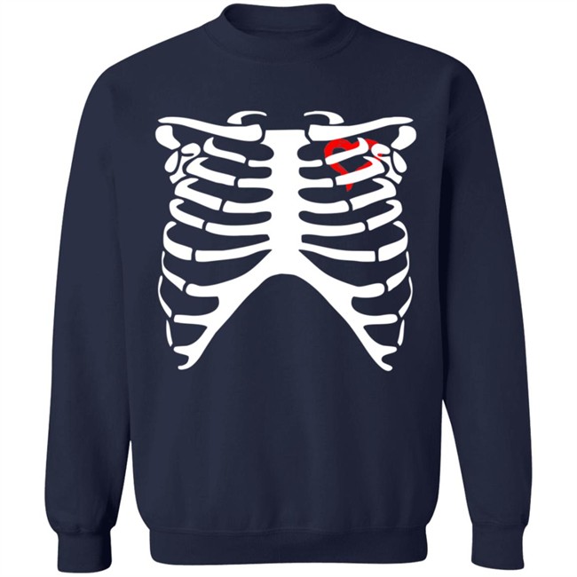 Diy Skeleton Heart Long Sleeve T Shirt Diy Skeleton Heart Long Sleeve T Shirt