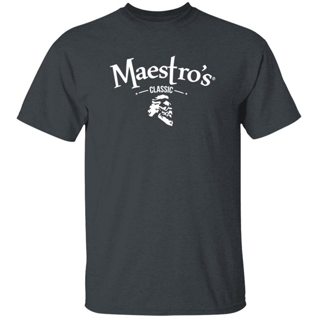 Maestro's Classic Black White Logo Tee Shirt Maestro's Classic Black White Logo Tee Shirt